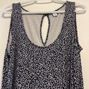 Old Navy Blue Floral Jumpsuit